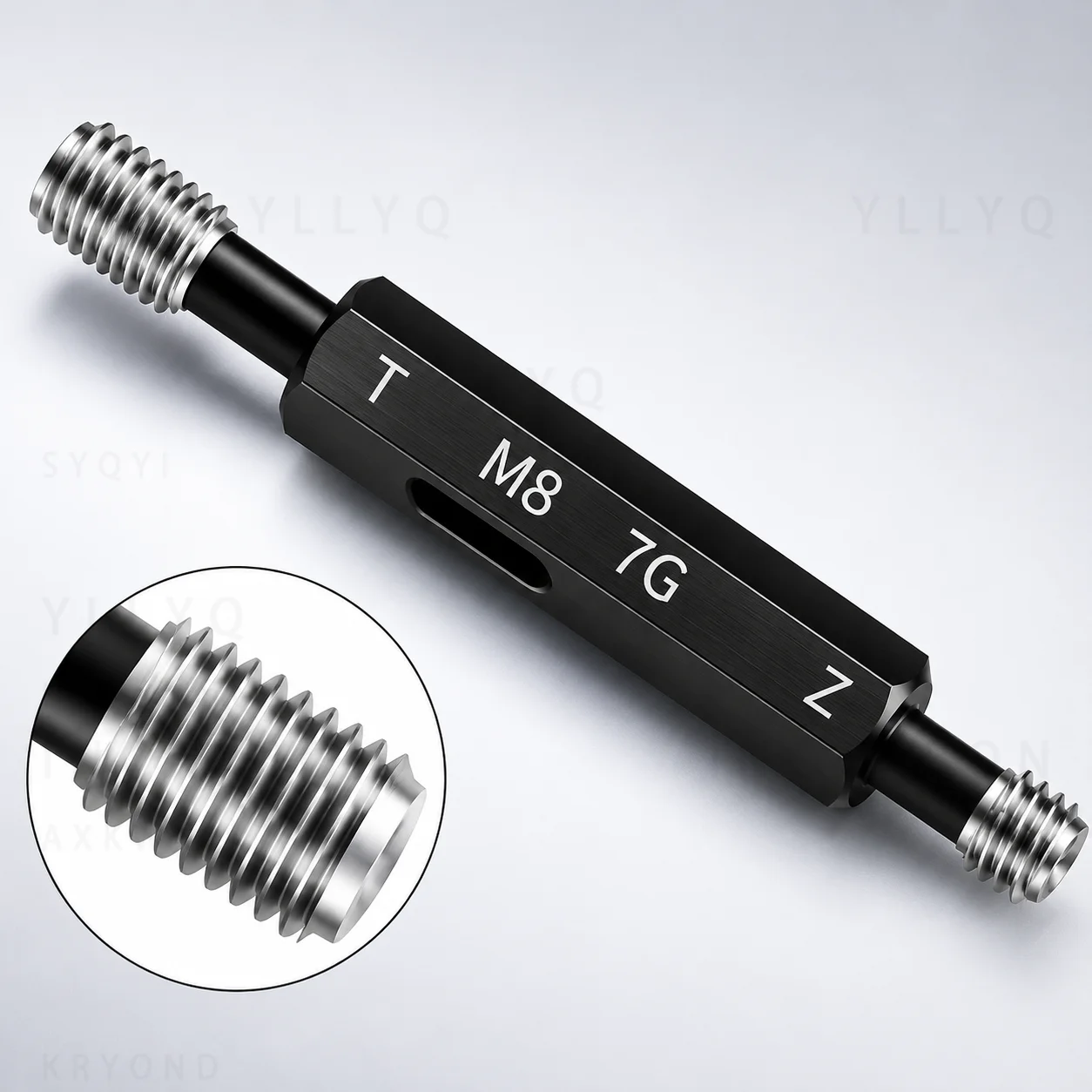1PCS Steel Mercury Fine Thread Plug Gauge 7G M2 M3 M4 M5 M6 M8 M10 M12 M14 M16 M20 M22 M24 Thread Inspection Gauge Tool