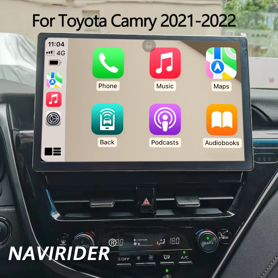 Radio para Auto con Android Auto para Toyota Camry 2021-2022 Híbrido, Pantalla de 13.3 Pulgadas 2K, Android 14, GPS, Carplay, Compatible con JBL, Reproductor Multimedia