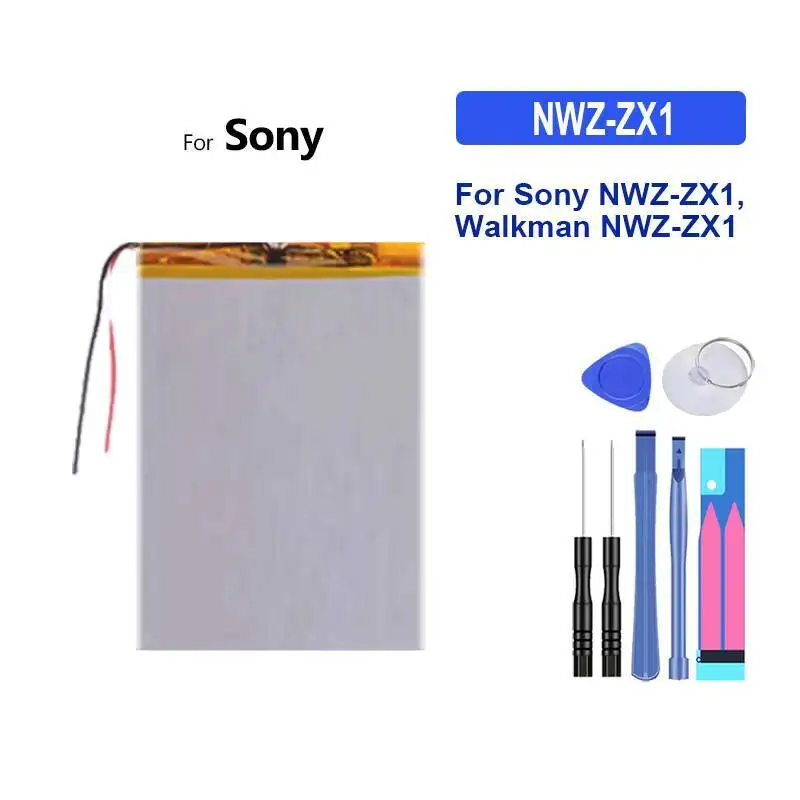 بطارية LIS1623HNPC لسوني وكمان 5-Wire NW-A35 NW-A45 NW-A46 NW-Ms70d NW-Ms90d NW-Wm1a NW-Wm1z Nwz-ZX1 600-2000Mah