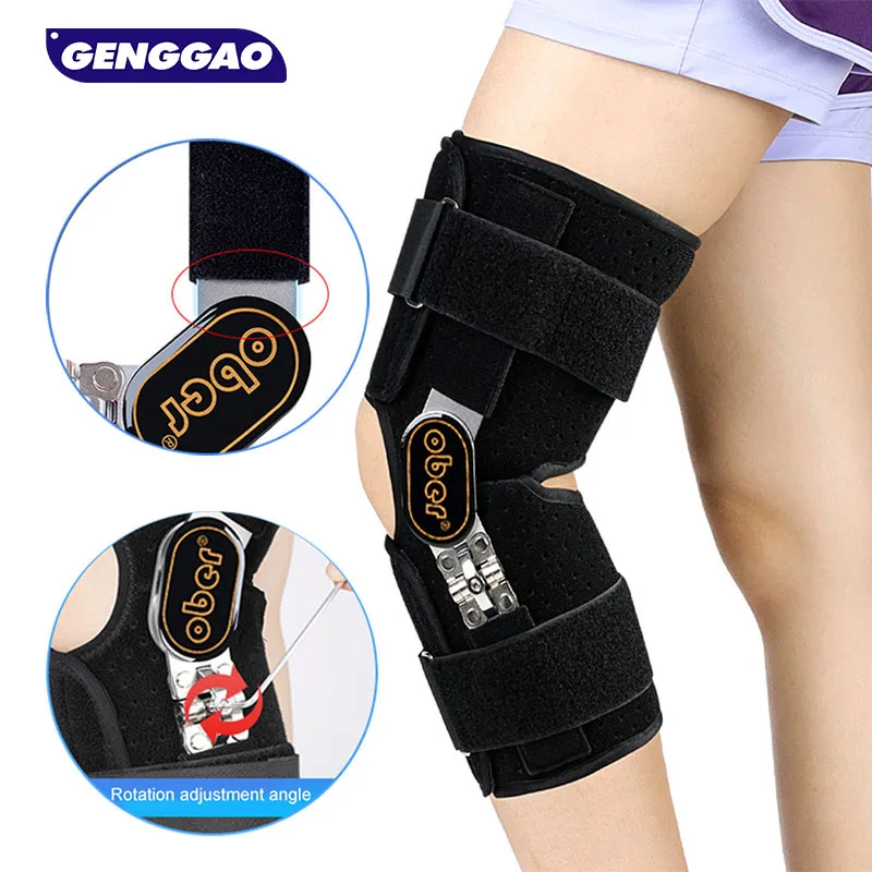 Hinged Knee Brace Support with Strap & Side Patella Stabilizers for Protection & Pain Relief for Arthritis,Meniscus Tear,ACL,MCL