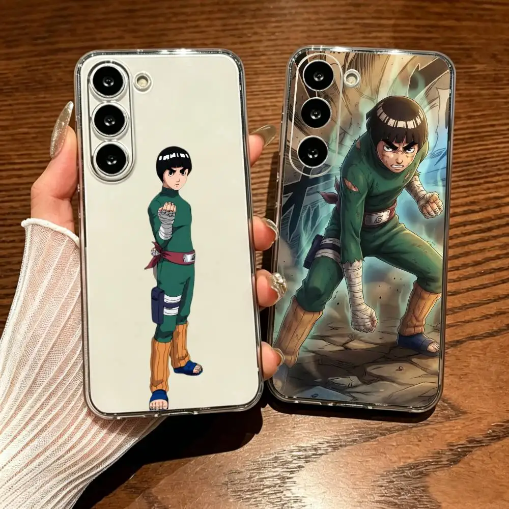 Rock Lee Precise Hole Transparent Printed Phone Case For Samsung Galaxy A73/A72/A71/A53/A52/A51/A22/A91/A80