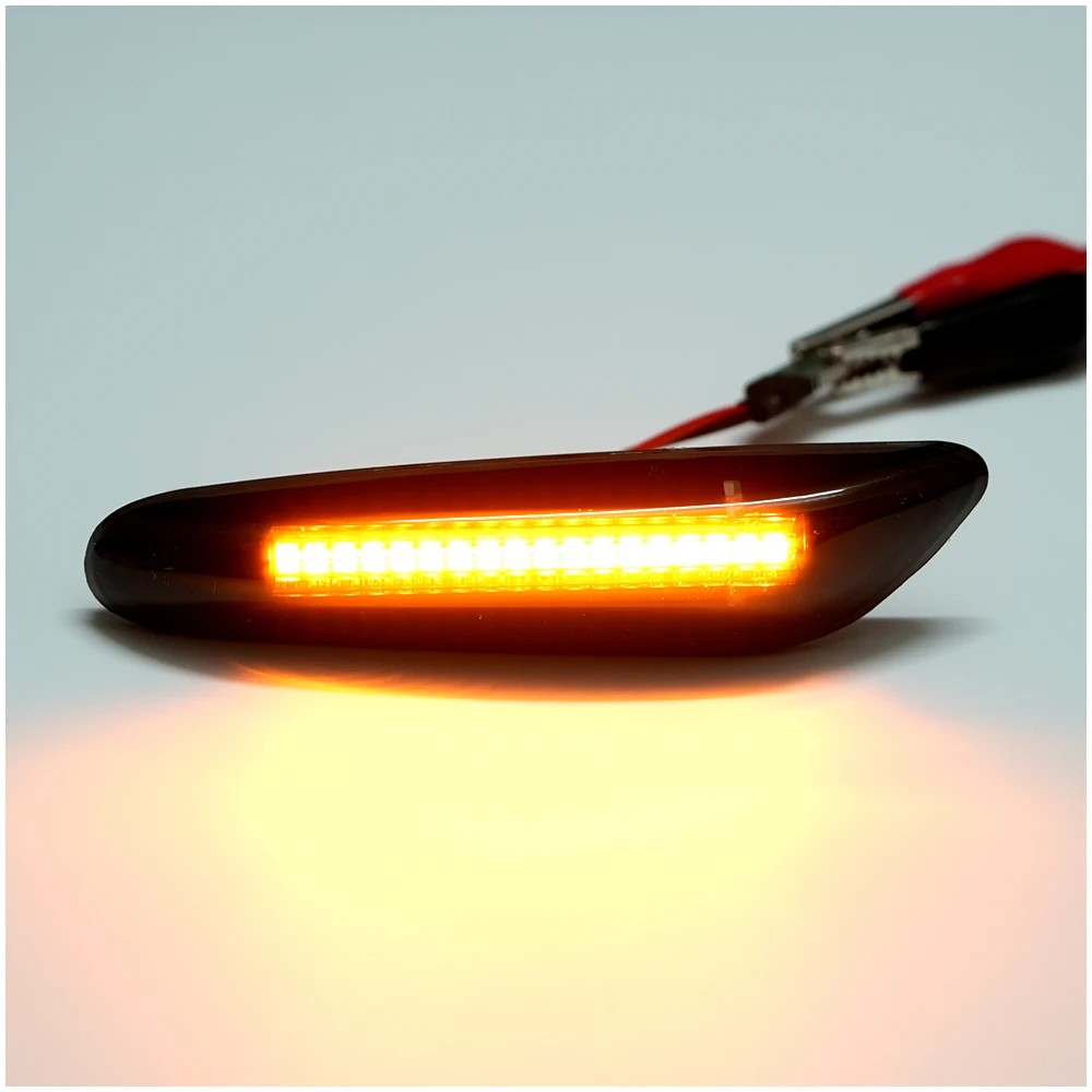 ديناميكية الجانب ماركر بدوره إشارة مصباح ليد لسيارات BMW 1 3 5 سلسلة E46 E60 E61 E81 E82 E87 E88 E90 E91 E92 E93 X1 E84 X3 E83 X5