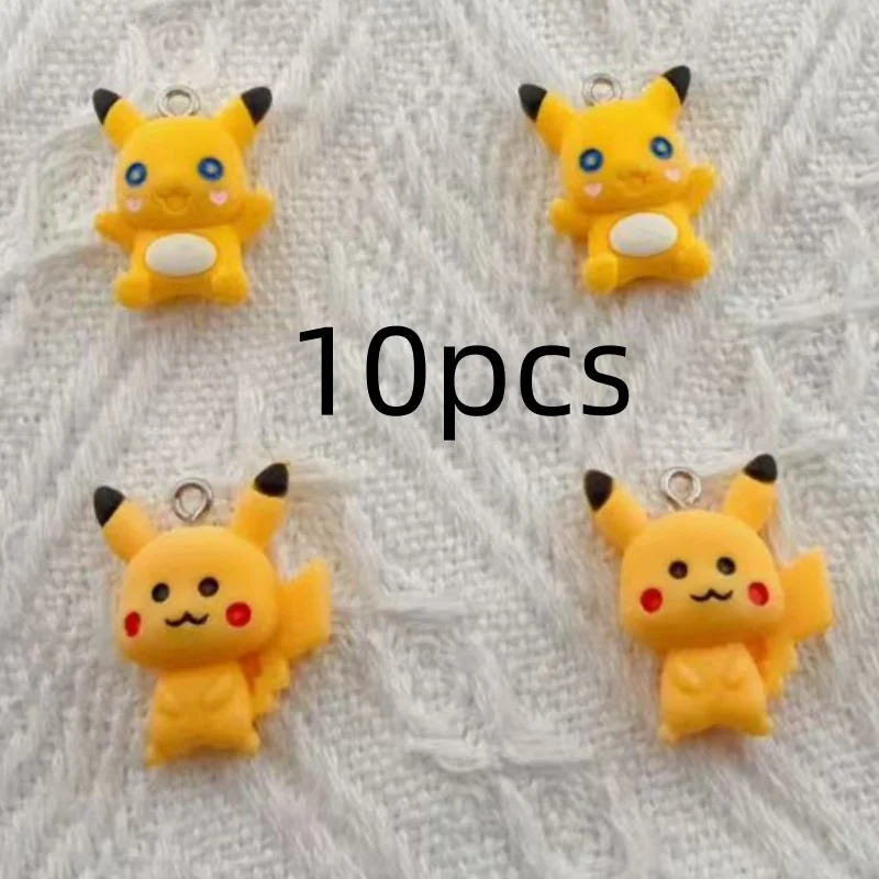 10pcs resin cartoon pendant, DIY jewelry making earrings, keychain accessories image 3
