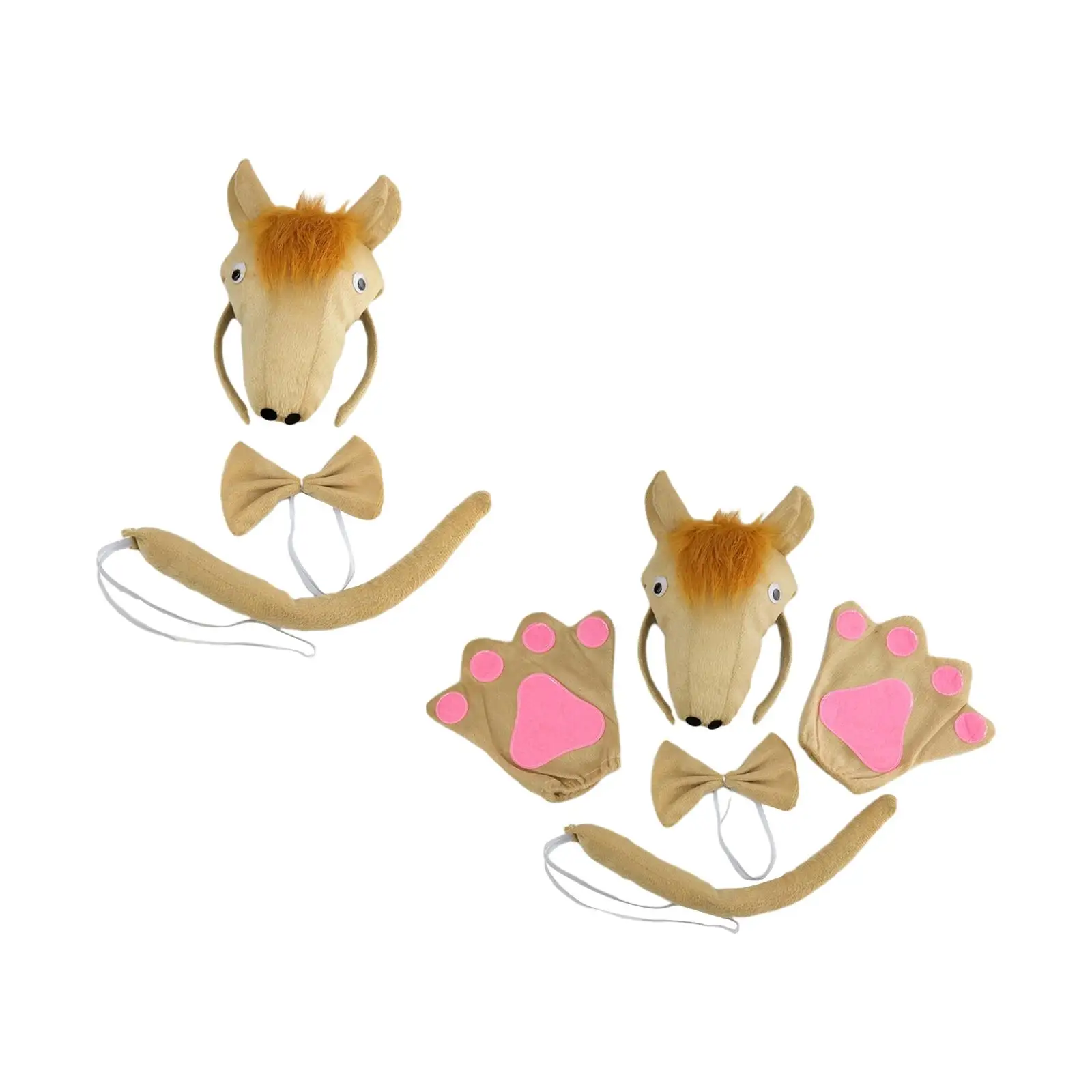 

Kids Horse Costume Headwear Hair Band Dress up Animal Fancy Costume Kits for Carnival Cosplay Stage Shows Performance Fairy Tale