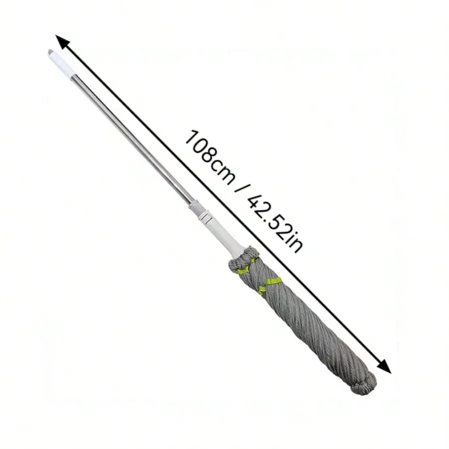 Detachable Rotating Mop, Automatic Water-Wringing Microfiber Mop With Long Handle, Hands-Free Home Floor Cleaner