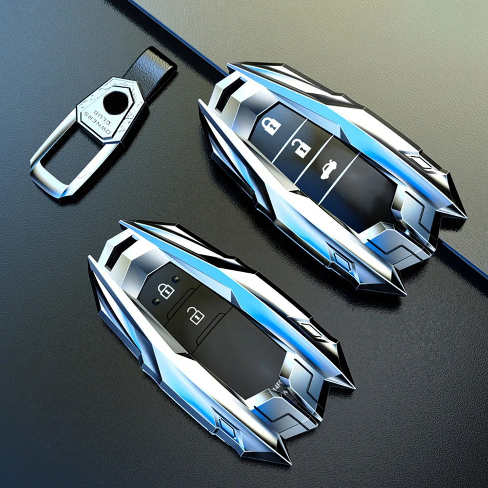 トヨタ,カムリ,コーラ,fj,ランドクルーザー,プリウス,シエナ, チャラ,GST86用の新しいキーホルダー付きシェルキーケース