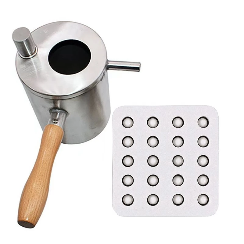 BMBY-Beekeeper Equipment Beeswax Pouring Pot Stainless Steel Beeswax Melting Pot Wax Melter Pot Honey Bee Candle