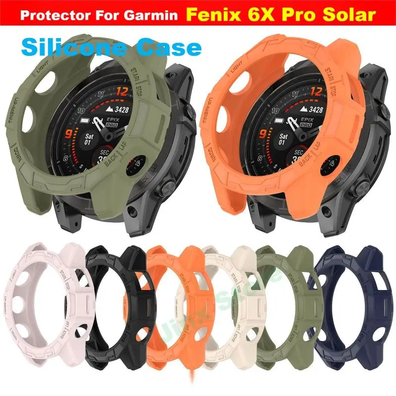 

Защитный чехол из ТПУ для Garmin Fenix 6X Pro Solar, ремешок для умных часов, мягкий силиконовый чехол-бампер Fenix6X, аксессуары