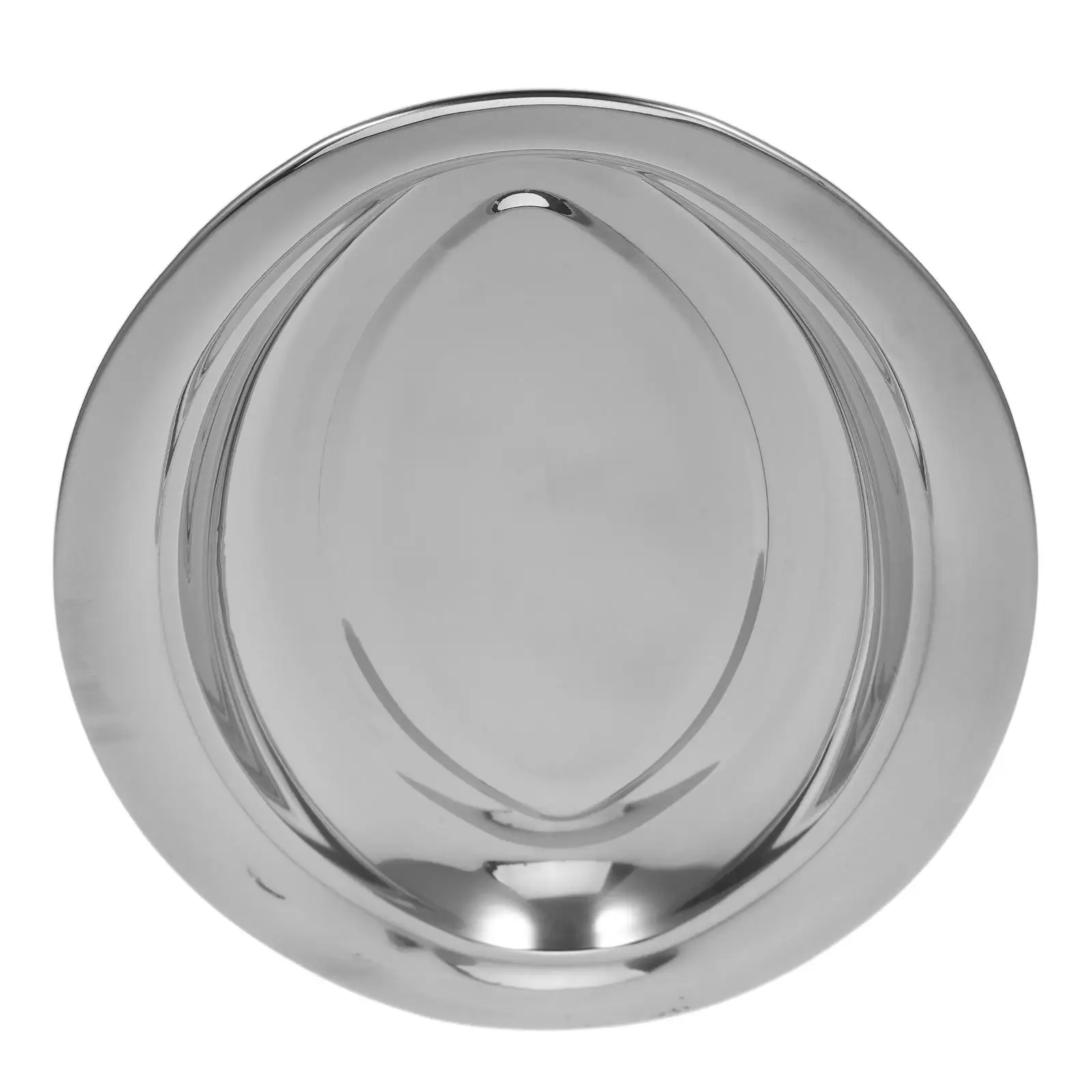 

1pc Stainless Stainless Steel Snack Plate Plates Anti-Rust Simple Snack Tray for Home Restaurant Cafe Serving Fruit