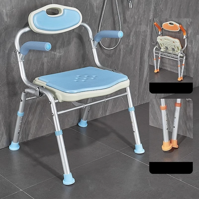

‌Foldable Bathroom Shoe Bench‌ EVA Cushioned Seat Detachable Washable Cover for Universal Height Needs Beautiful and practical
