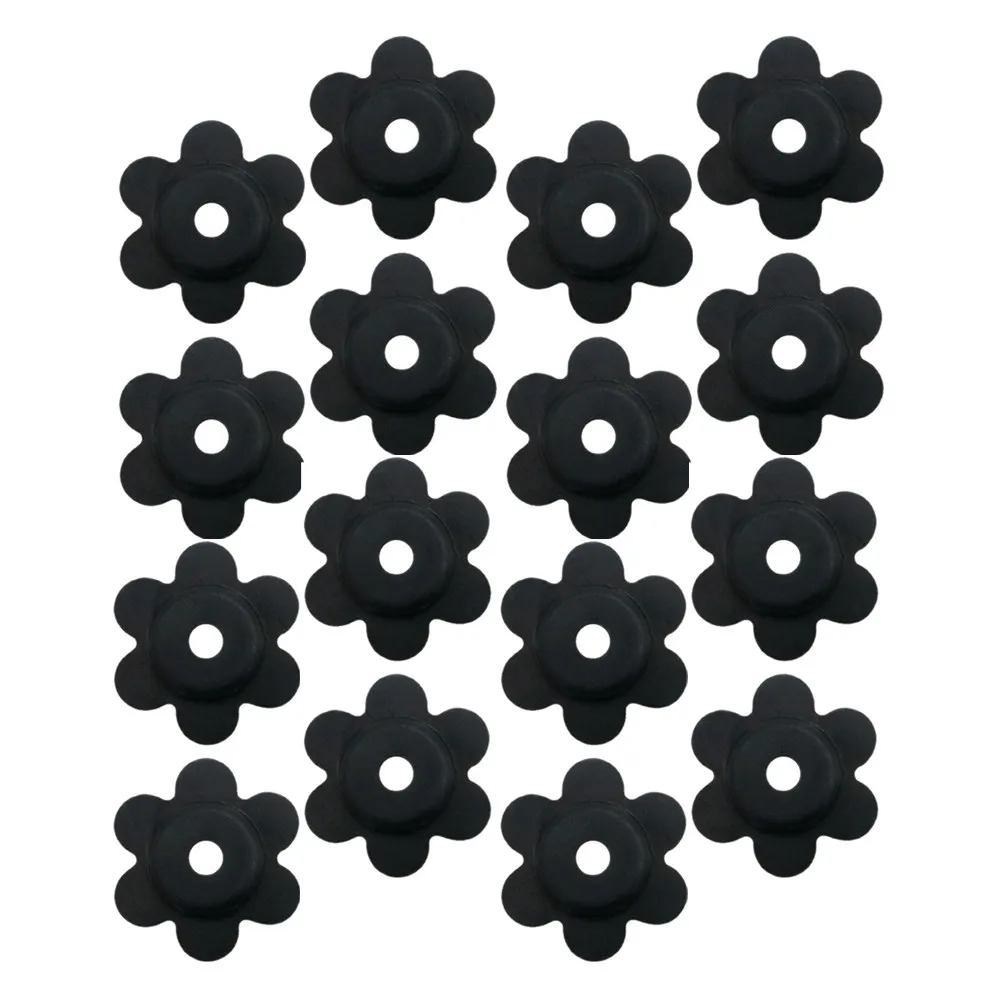 40Pcs Flagpole Retainer Holder For Garden Flag Stand Yard Flags Flower Shaped Stoppers Rubber Nonslip