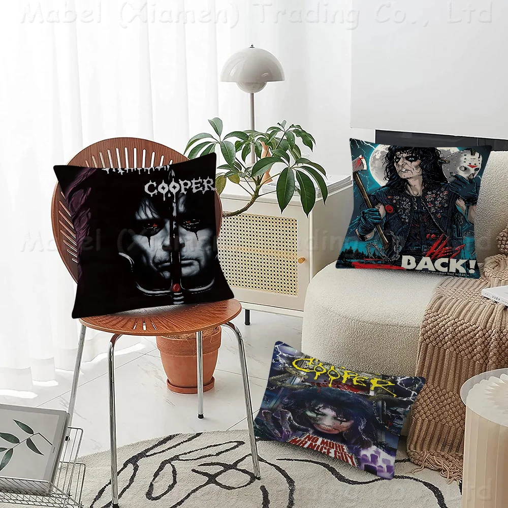 

Singer Alice Cooper Pillow Cover For Bedroom Room And Living Room Sofa Decorative Cushion Cover