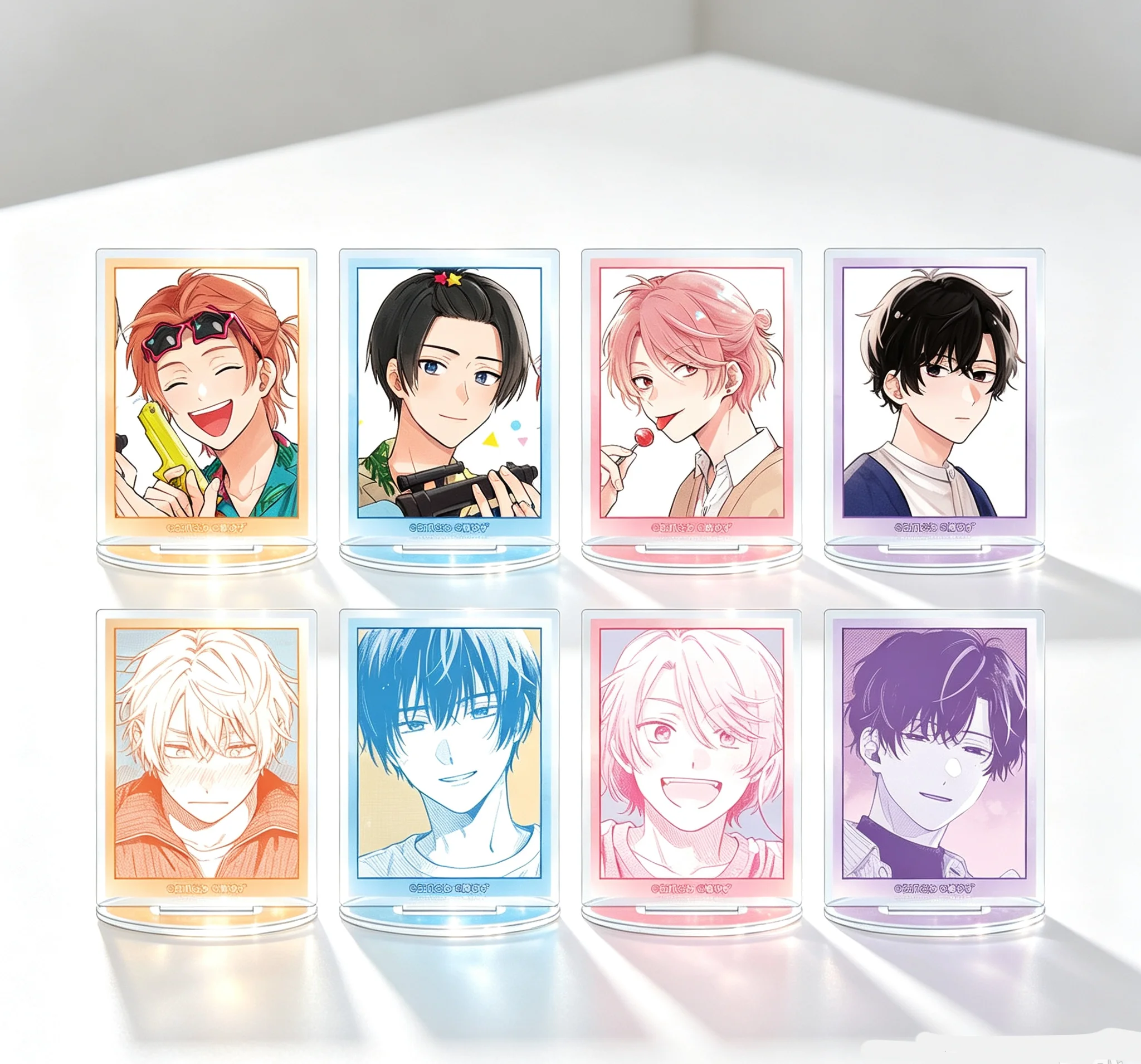 Letrero acrílico de 15 cm con diseño de la lavandería de Minato, personaje de anime, para decorar escritorios, dormitorios o como regalo navideño, también incluye llaveros.