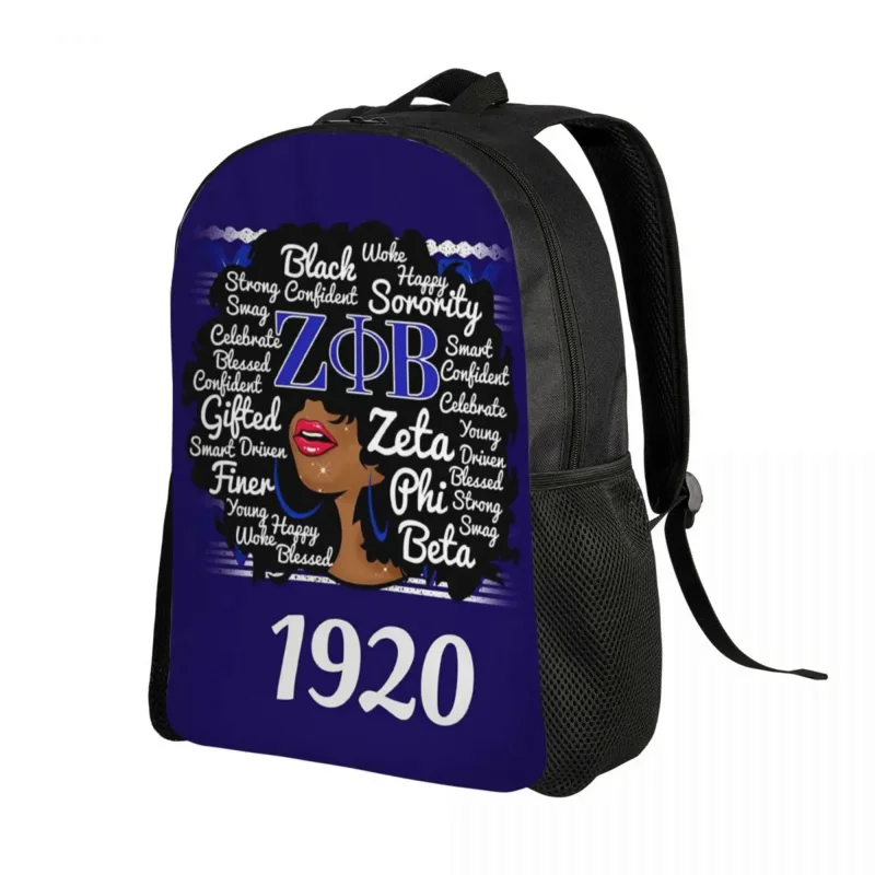 

Zeta Phi Beta Laptop Backpack Women Men Casual Bookbag for College School Students Bags