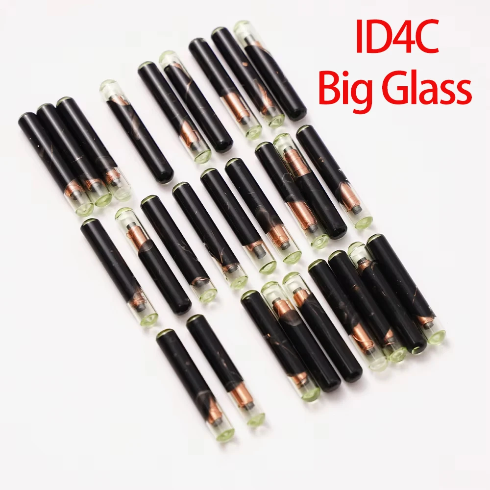 10pcs ID4C Big Glass Chip ( After Market ) ID 4C Car Key transponder Chip for Ford for Toyota for Mazda - view 2