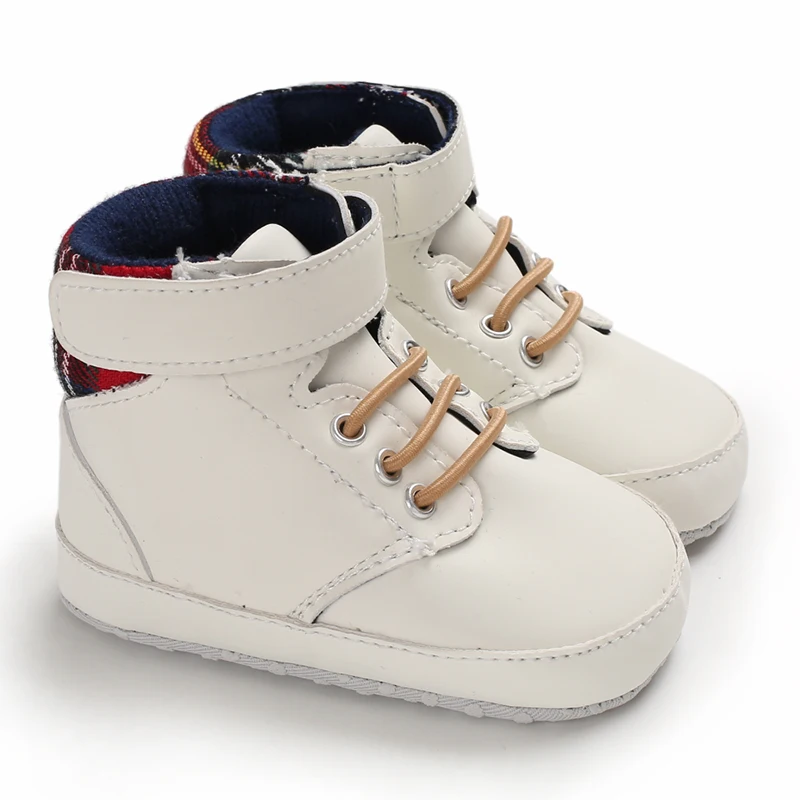 Weiße Tauf-Babyschuhe für Jungen und Mädchen, weichsohlige Baptismusschuhe, Sneakers für Neugeborene, Tauf-Lauflernschuhe – Detail 2