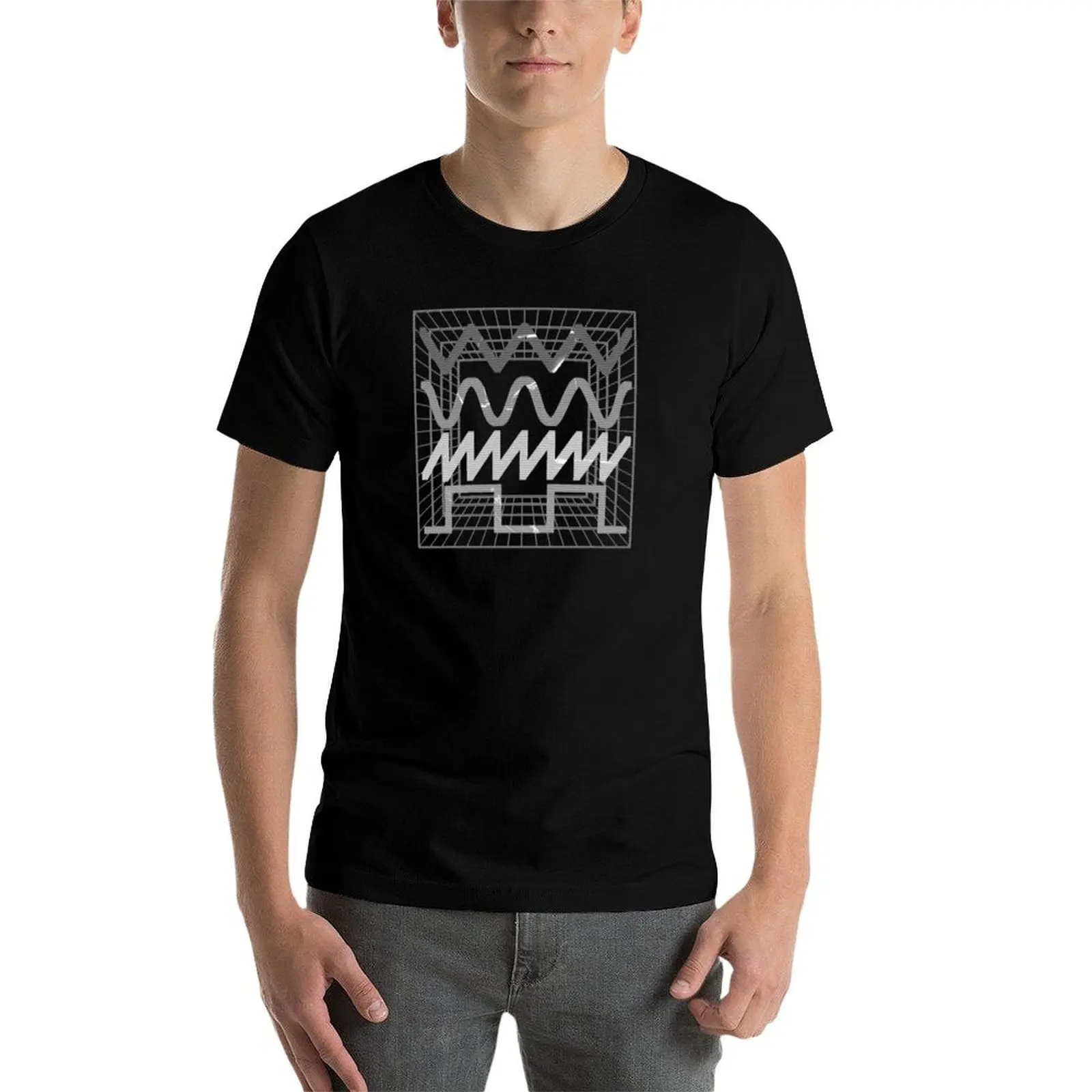 SYNTHESIZER WAVEFORMS #9 FATWAVES MONOCOLOR T-Shirt anime new edition sweat anime t shirts black t-shirts for men image 4