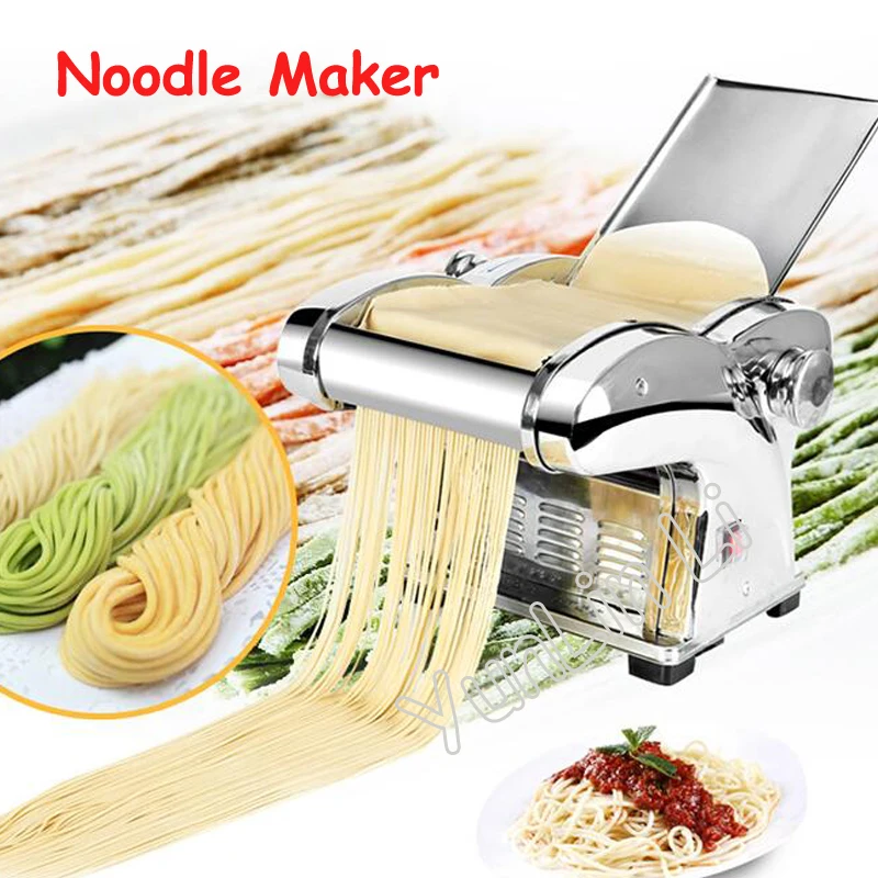 ماكينة صنع النودلز المنزلية الكهربائية ماكينة صنع المعكرونة الأوتوماتيكية بالكامل من الفولاذ المقاوم للصدأ ماكينة قطع المعكرونة متعددة الوظائف