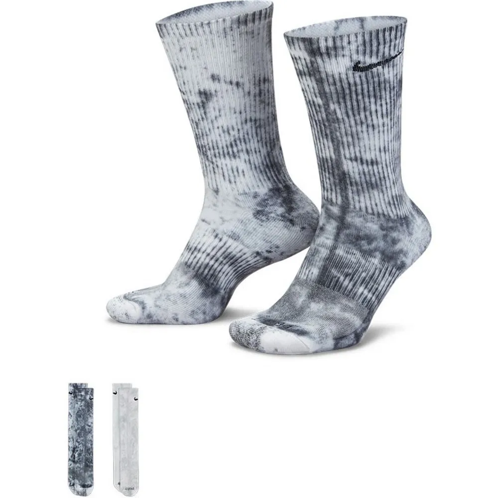 

Nike Socks: Men's and Women's Running and Fitness Socks, Fashionable Tie-Dye Casual Socks, 3-Pack Mid-Calf Socks DM3407-910