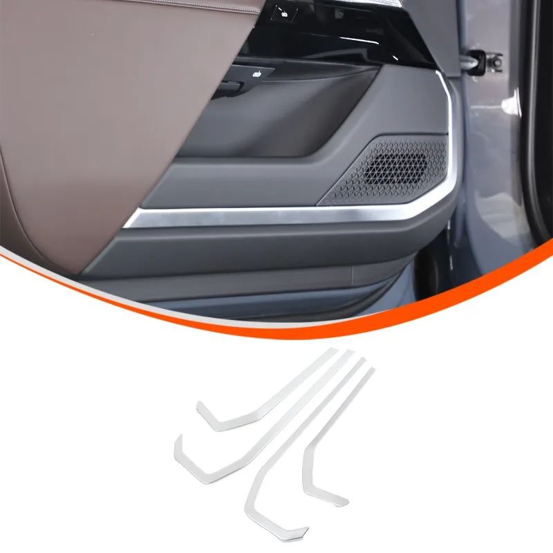

4pcs ABS Interior Door Panel Trim Cover Sticker For 2023+ BMW 7 Series G70 Interior Accessories