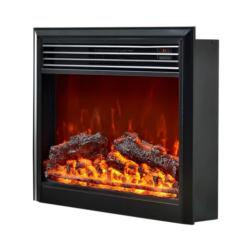 High Standard 220V Electric Fireplace Heater Adjustable Thermostat Remote Control Battery/Electric Powered 10-30 Sqm Heating