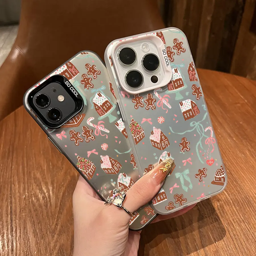 Gingerbread House and Gingerbread Man Christmas Phone for iPhone 17 to 11 Pro Max Plus