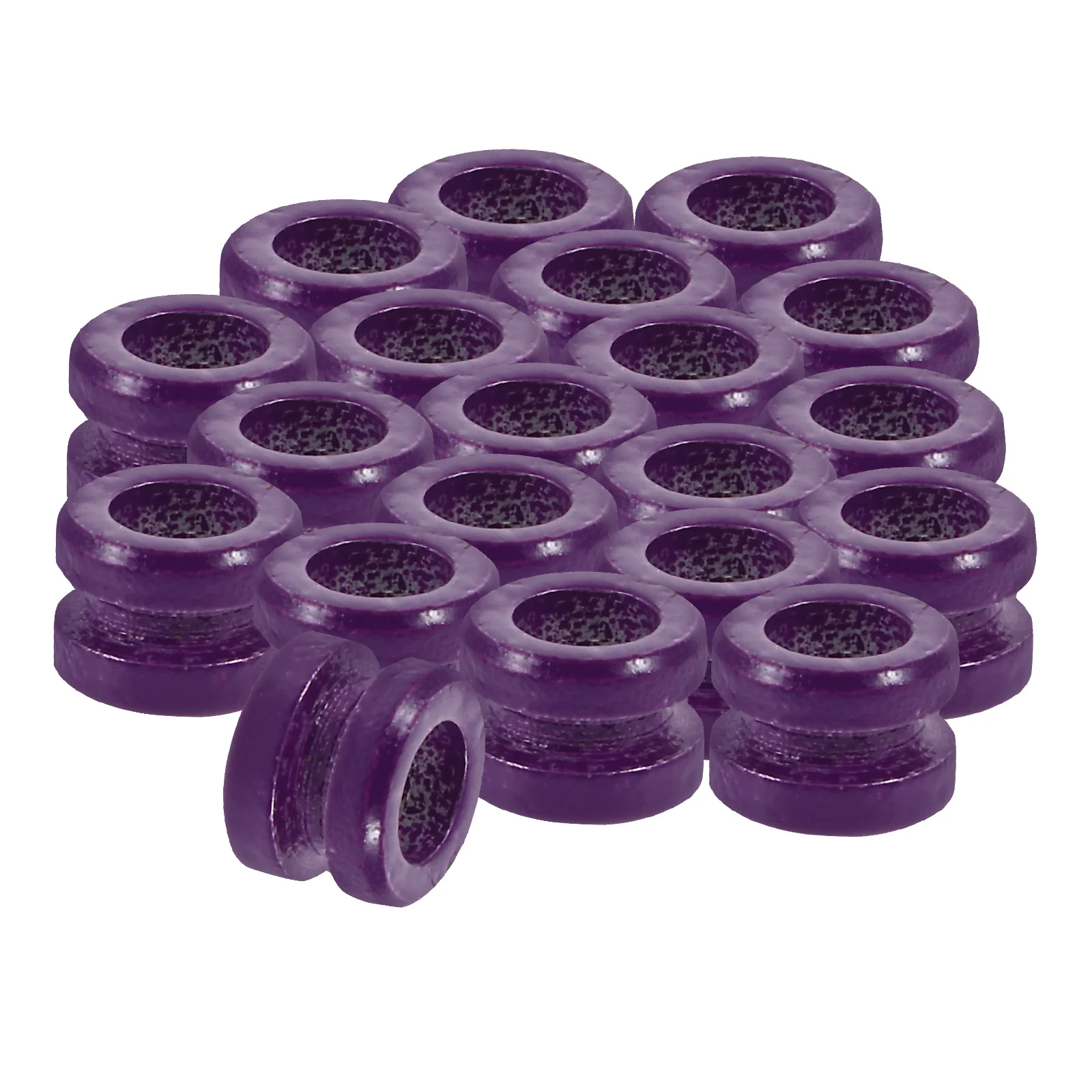 

20 Pcs Colorful String Accessories Acoustic Guitar Tailpiece Hardware Parts Replacement Purple Folk