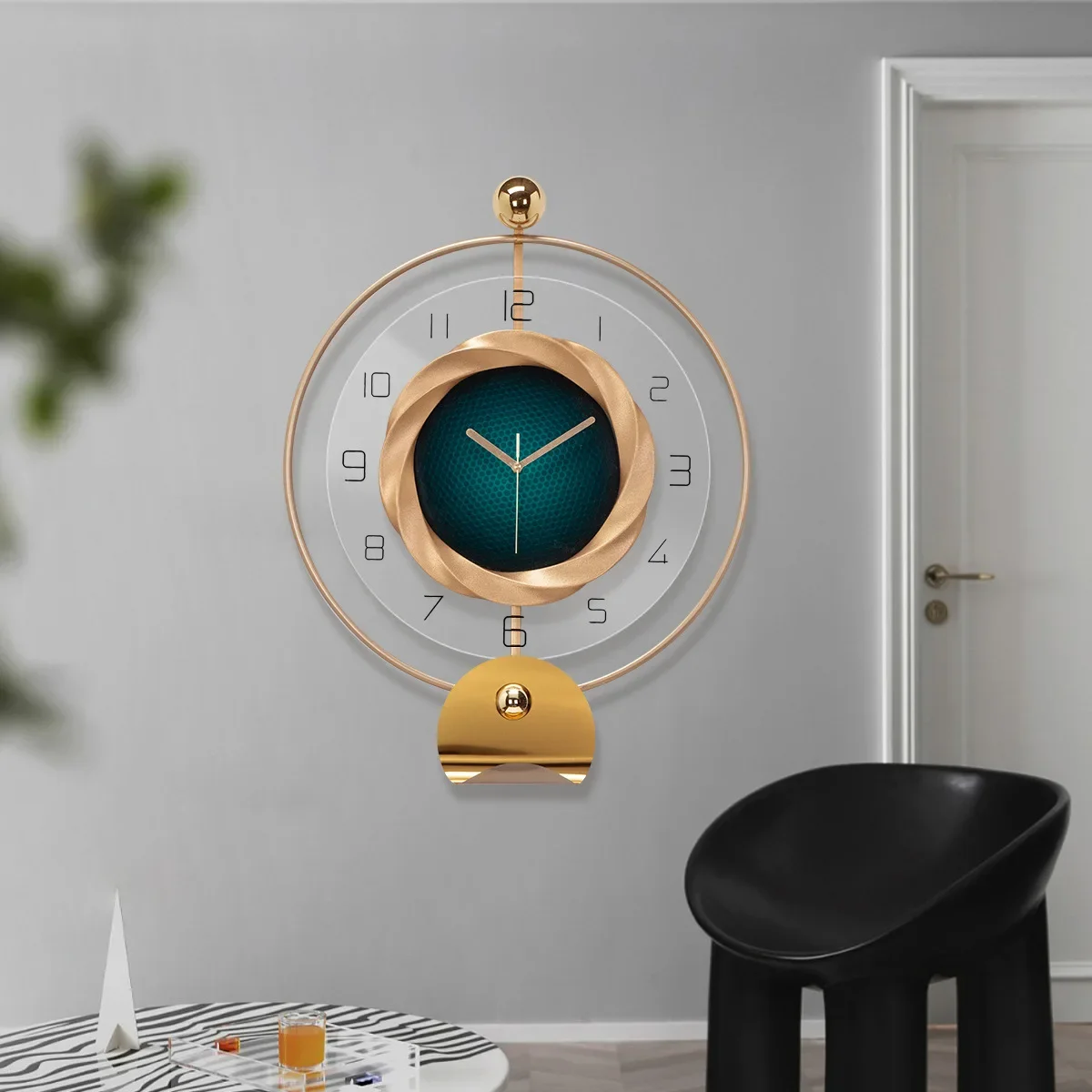 New design concentric circles led wall clock acrylic silent wall clock home decor luxury for living room office