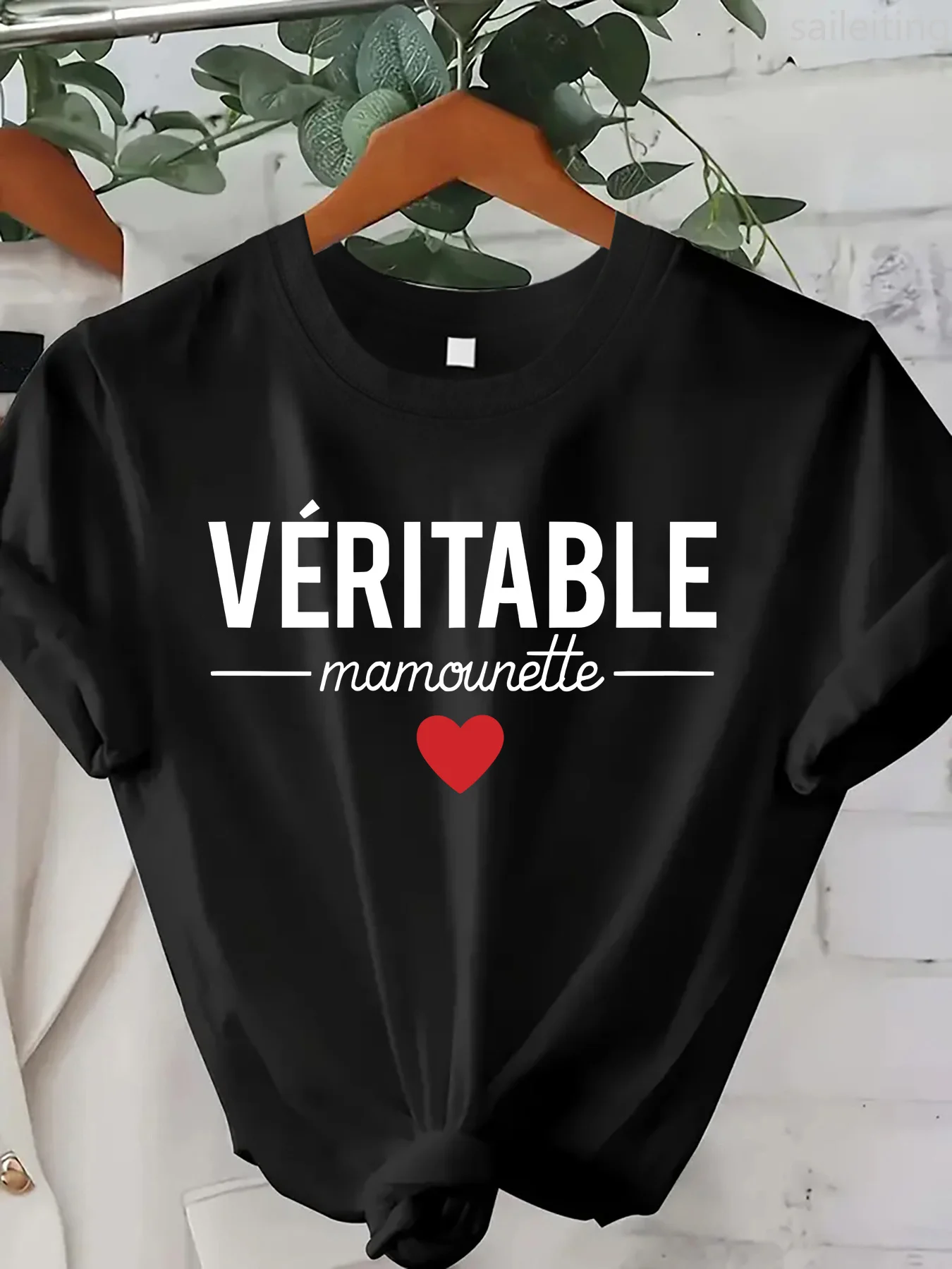 

Tagged Black Letter Round Neck Print Harajuku Short Sleeve Casual Women's T-shirt Clothing Street Tops Tees Aesthetic Clothes