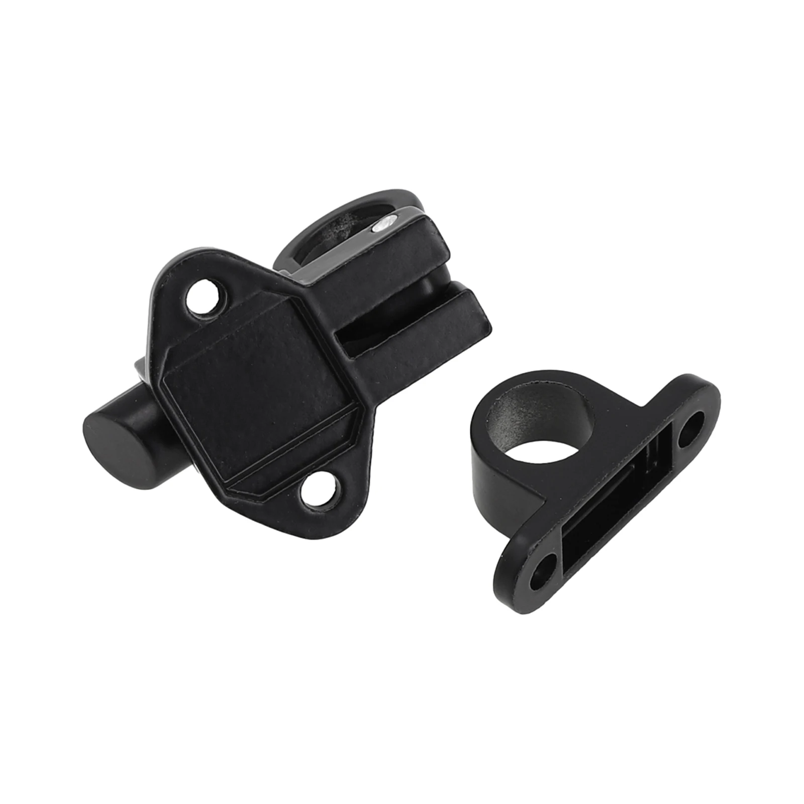 Bolt Latch Lock Spring Aluminum Black Door Gate Ring Safe Security W/ Screws Window 2019 High quality Hot sale