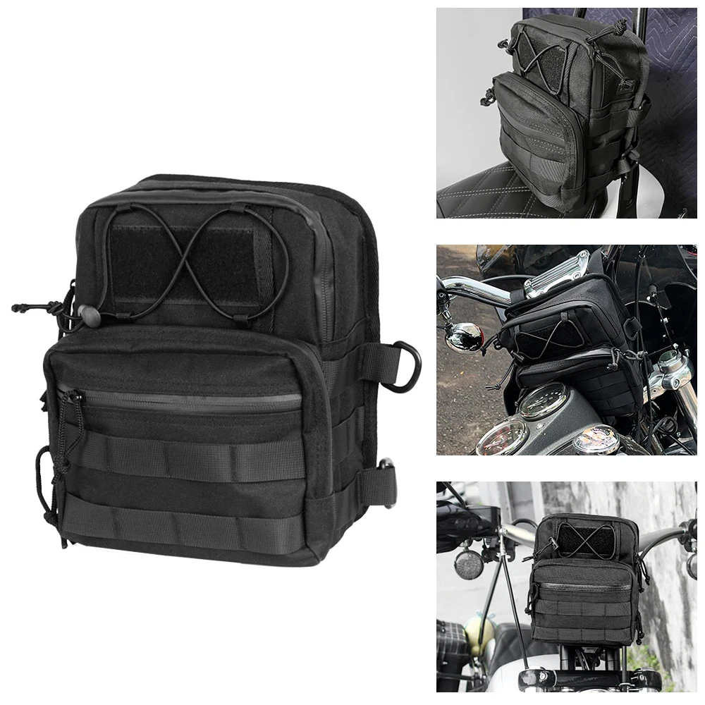 Motorcycle Tool Bag Universal Bag Saddlebag Handlebar Bag Sissy Bar Storage Bag For Harley Softail Dyna Sportster FXBB Custom