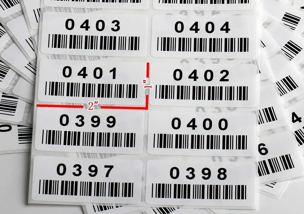 Kercan 240PCS Polyester Consecutive Numbered Label Tags 2\