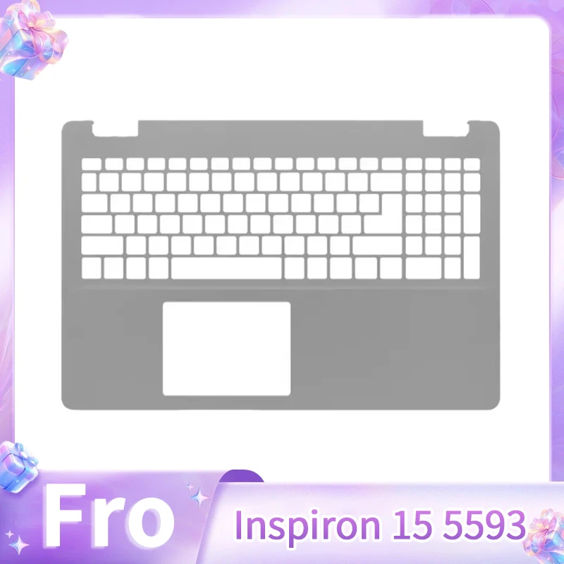 

New Laptop Replace Cover For Inspiron 15 5593 Palmrest Upper Case Keyboard Bezel 15.6" Silver