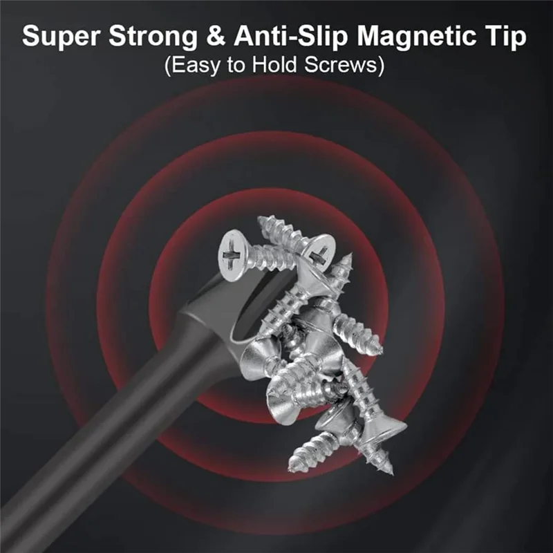 Set di punte per cacciavite magnetico, punte magnetiche da 18 pezzi, punta per cacciavite in acciaio per trapano a percussione con cacciavite elettrico