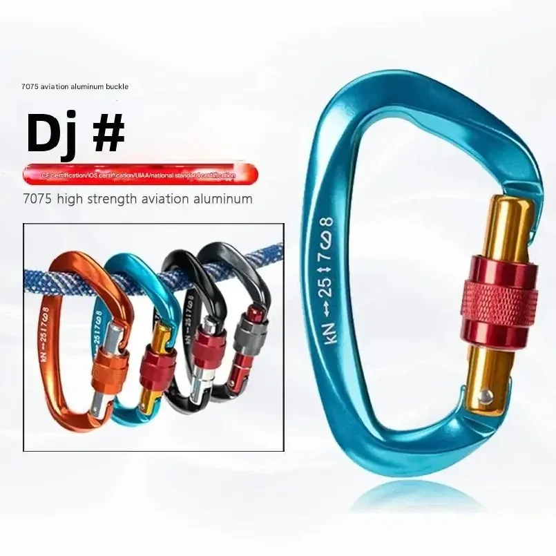 Carabiner Locking D - Mosquetón Profesional en Forma de D