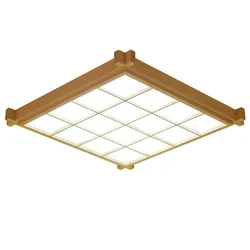 Japanese-style wood LED ceiling lamp Sheepskin cover Ultrathin Tatami bedroom living room study lamps White 38cm 16W AC200-240V