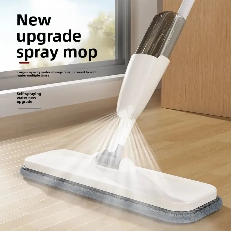 With Water Spray Flat Mop, Wet And Dry Steam Cleaner, Household Disinfection, No Hand Washing And Mopping 360 ° Rotatable