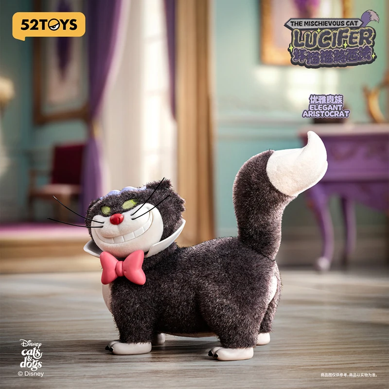 52 ของเล่น Disney Bad Cat LUCIFER Plushie น่ารักตุ๊กตาสะสมอินเทรนด์กล่องตาบอดของเล่นน่ารักตกแต่งของขวัญ