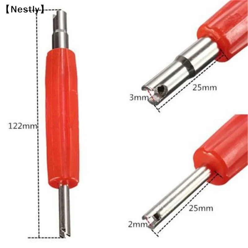 Valve Core Wrench Tyre Removal Tool Air Condition Bicycle Car Repair Tool〔Nest〕