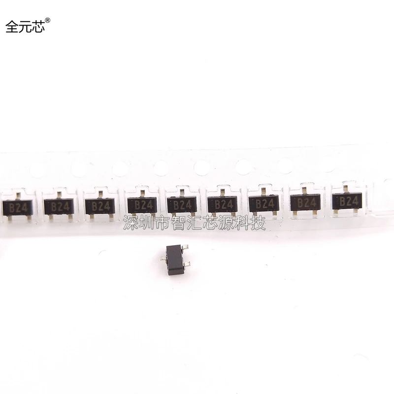 10PCS/LOT 2SC3734  2SC3734-T1B silkscreen B24 SOT23 High frequency amplifier N silicon epitaxial crystal transistor