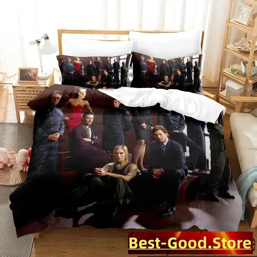 

3D Print Battlestar Galactica Bedding Set Boys Girls Twin Queen King Size Duvet Cover Pillowcase Bed boys Adult