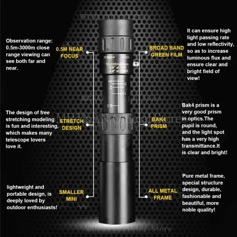10-300X Hd Monocula…