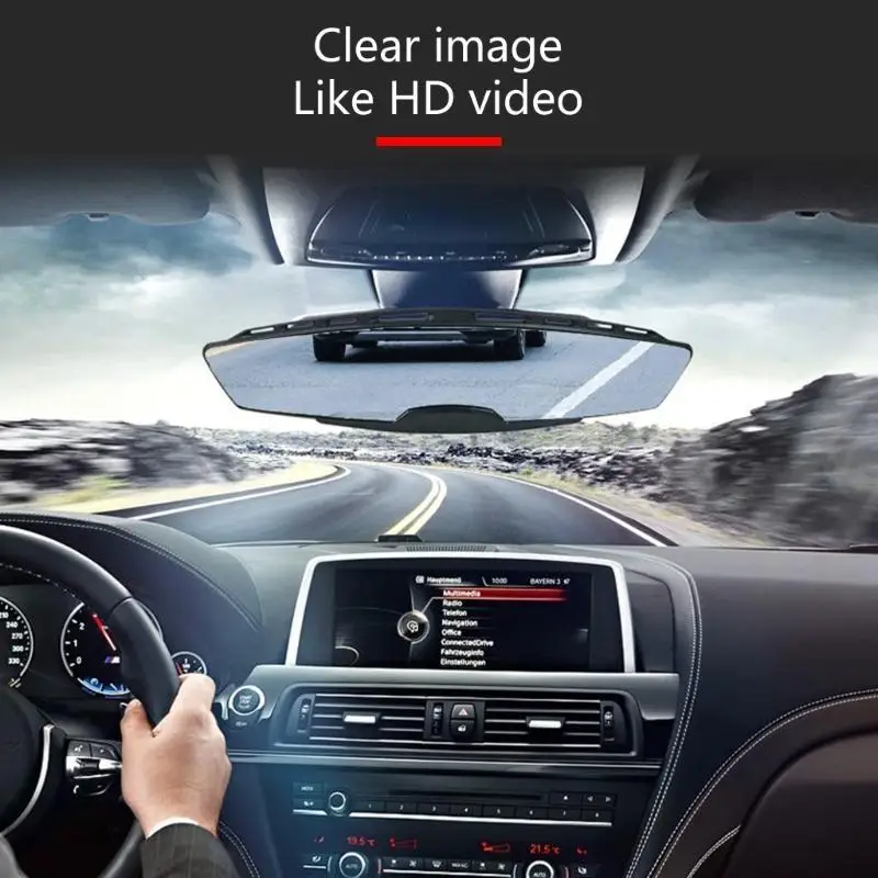 

31BC Rear View Glass Replacement Clip On Rearview Glass Rear Glass Wide Glass Auto Accessory