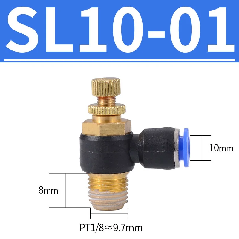 Pneumatic Air Connector Fitting PC/PCF/PL/PLF 4mm 6mm 8mm Thread 1/8