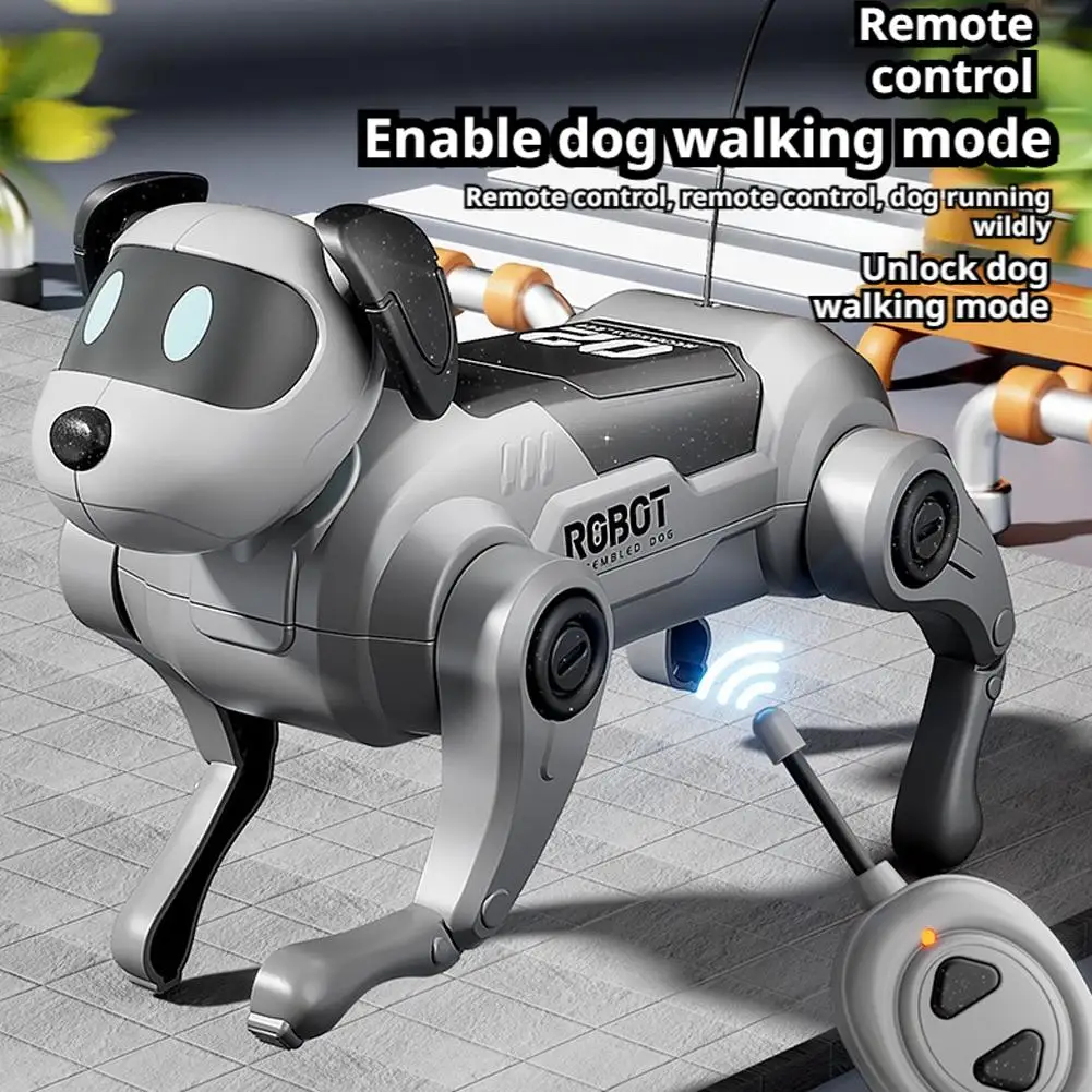 Robot Dog Toys DIY Assembly Toys Remote Control Walking And Climbing Intelligent Robot Dog Toy Gift For Children Y4T9