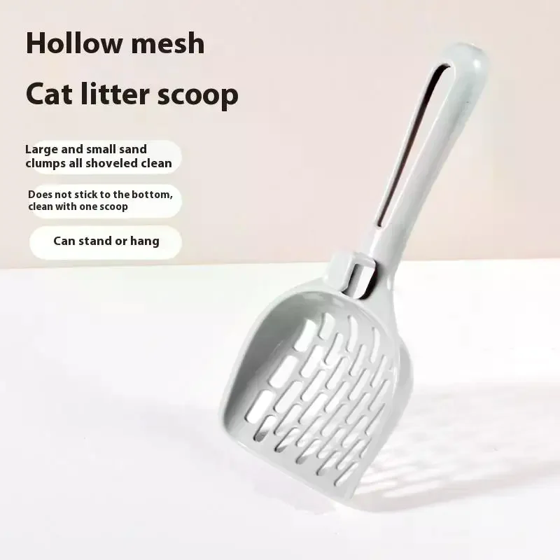 ☸Mesh Litter Scoop For Sifting Cat Litter Box Shovel Efficient Waste Cleaning Hanging Hook Durable PP Material Pet Clean Tool