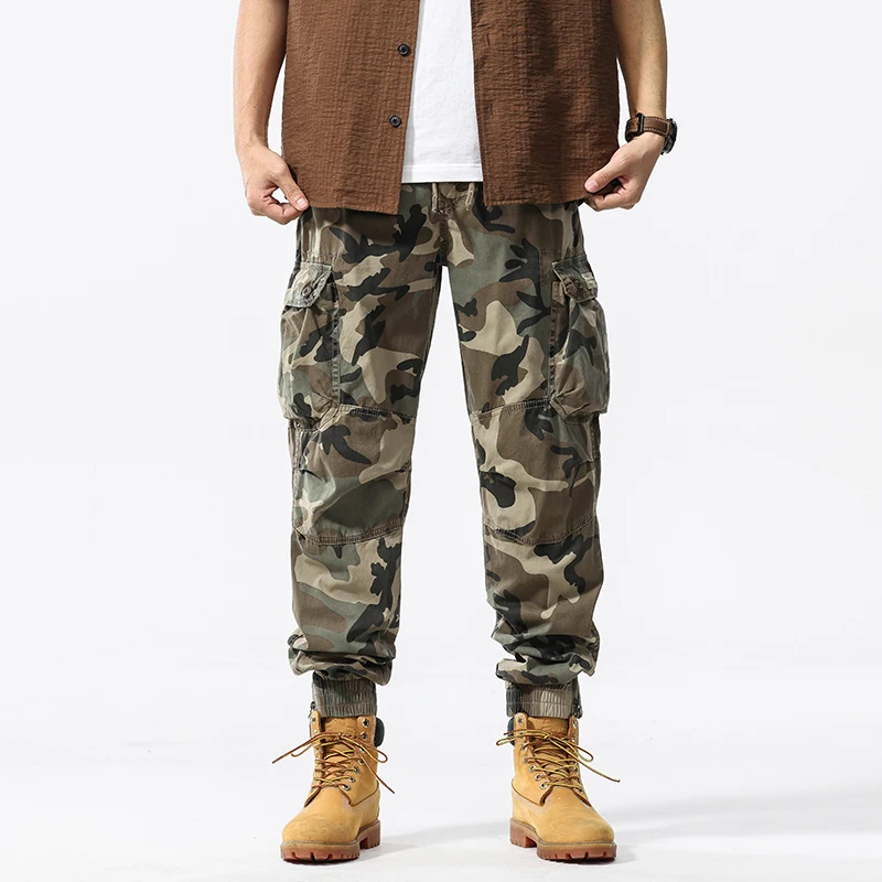 

Men's Camouflage Work Pants Summer New Thin Style American Men's Casual Loose Pants Men's Trendy Brand Pants Trekking Trousers