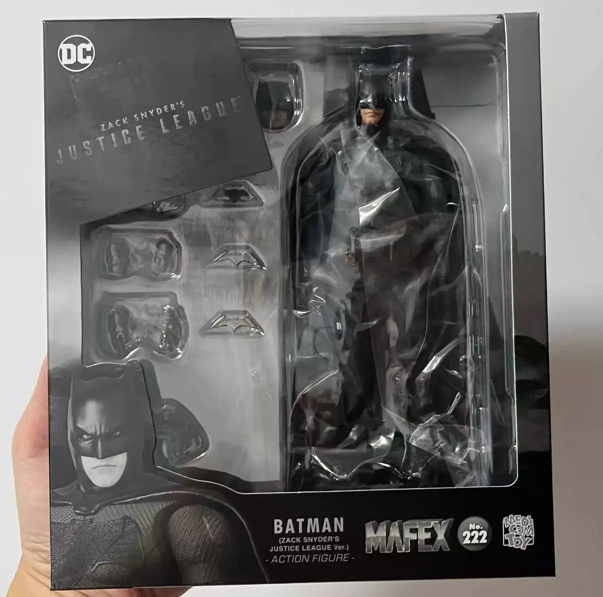 Original Medicom Toy mafex 222 Zack Snyder's Justice League Mafex No.222 Batman en Stock Anime colección de figuras en miniatura