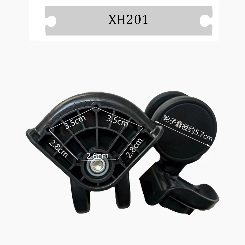 For XH201 Replacement Spinner Caster Wheels Kit For Luggage Trolley Suitcase Universal Repair with Silent Rolling Bearing