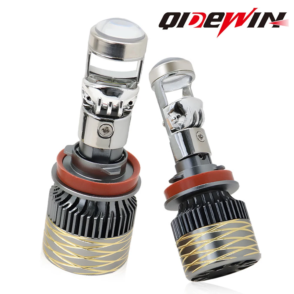 

H4 H7 Led LED Projector Bulb Canbus Car Headlight Mini Lens H11 9005 9006 HB3 HB4 Auto Motorcycle Mini Lens Light 30000LM 12V